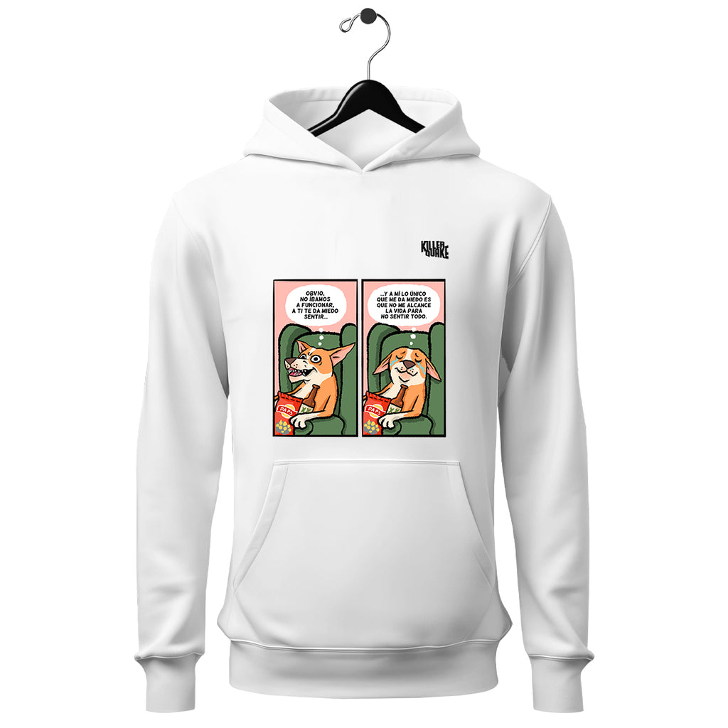 Sudadera UNISEX Perrito Filosófico Llorando